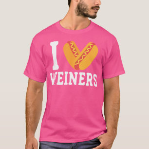 I Kärlek Weiners Hotogs Frankfurter Sause Bun Cam T Shirt