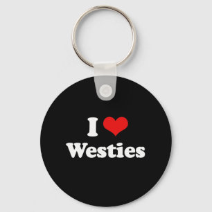 I Kärlek Westies Nyckelring