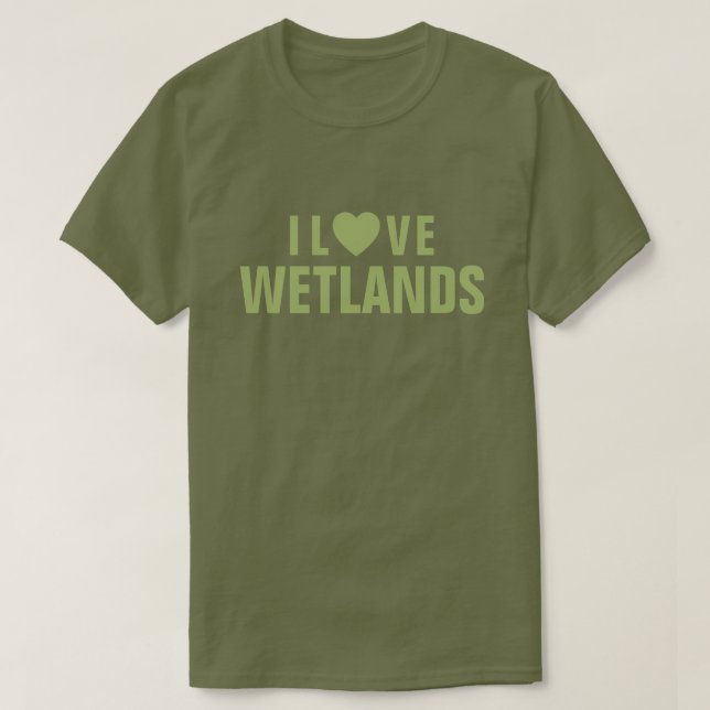 I Kärlek Wetlands™ T-Shirt (Design framsida)