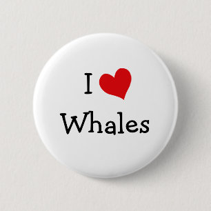 I Kärlek Whales Knapp