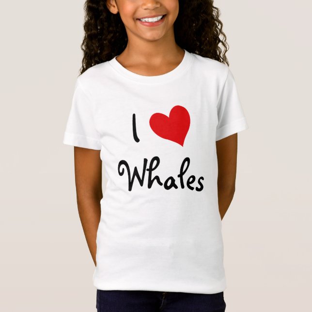 I Kärlek Whales Tee (Framsida)