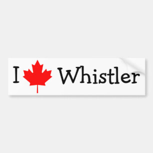 I Kärlek Whistler Bildekal