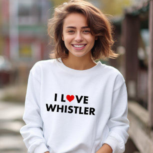 I Kärlek Whistler Modern text T Shirt
