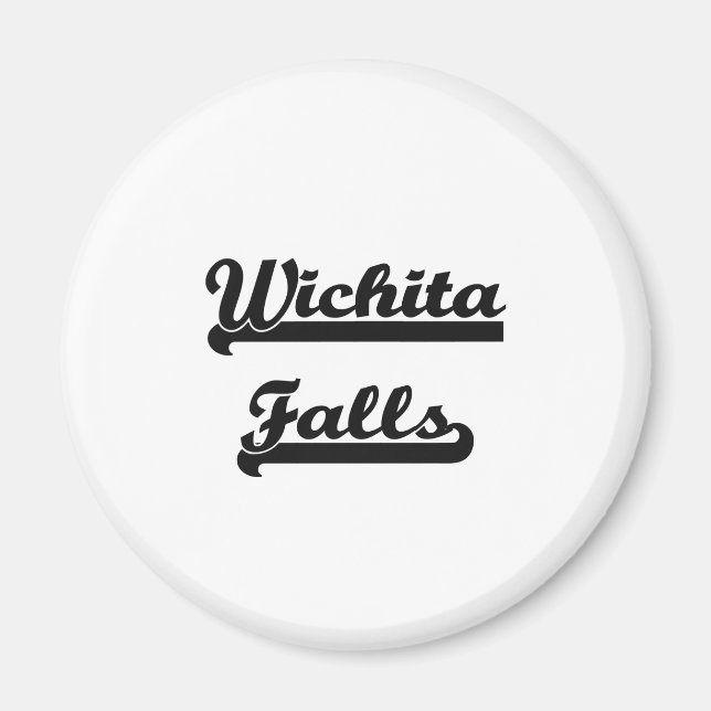 I kärlek Wichita Falls Texas Classic Design Magnet (Framsidan)