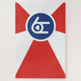 I Kärlek Wichita Flagga Pussel