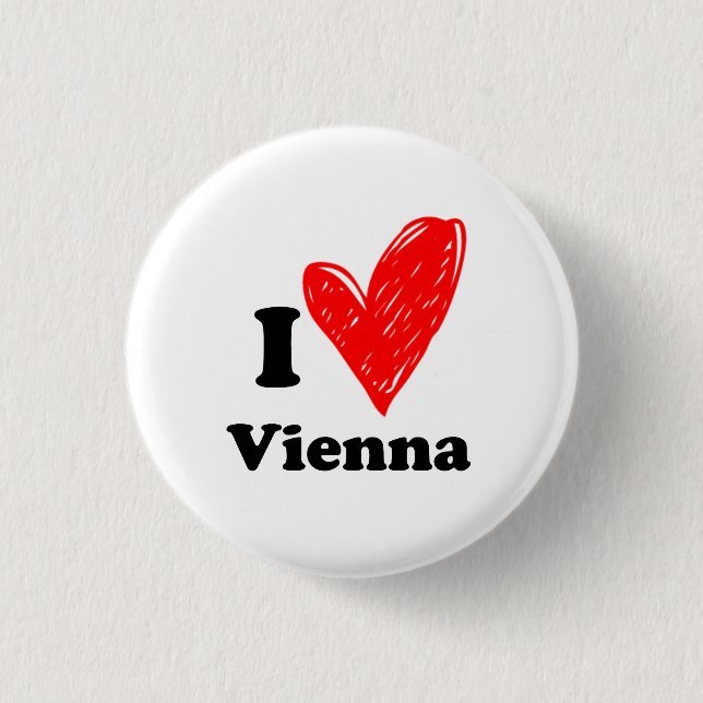 I Kärlek Wien Knapp (Framsida)