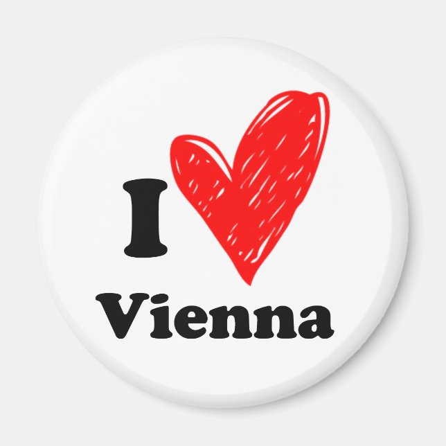 I Kärlek Wien Magnet (Framsidan)