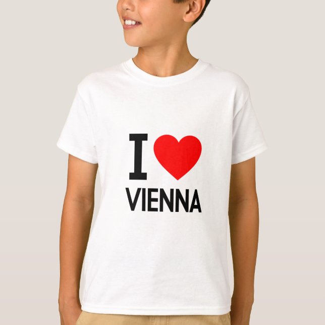 I Kärlek Wien T Shirt (Framsida)