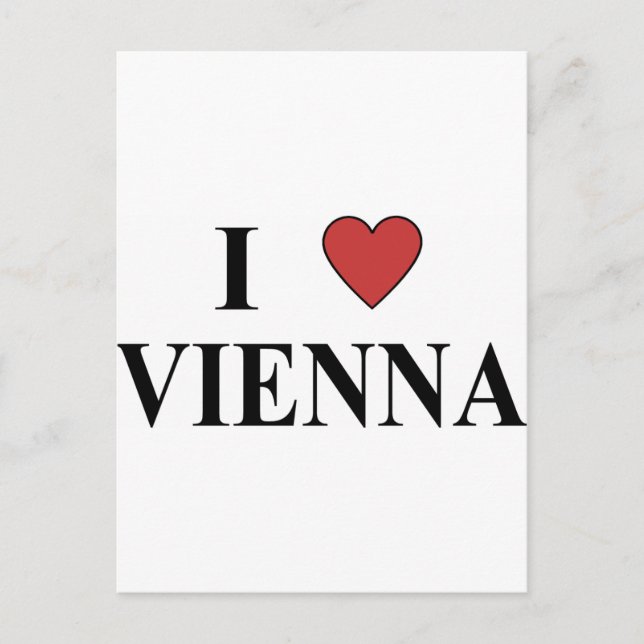 I Kärlek Wien Vykort (Framsida)