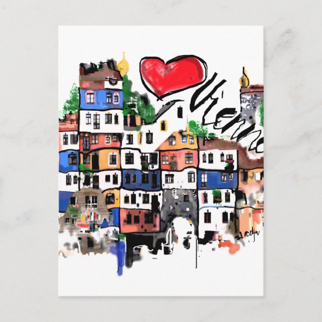 I kärlek Wien Vykort (Framsida)