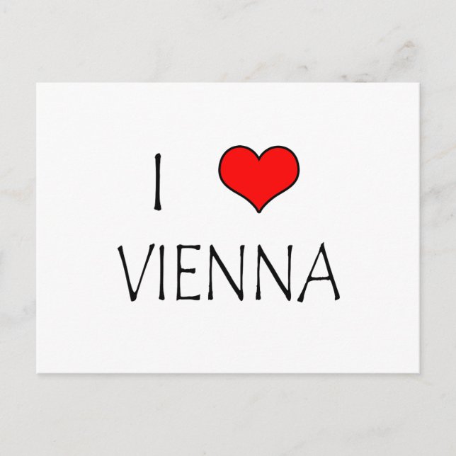 I Kärlek Wien Vykort (Framsida)