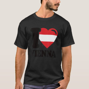 I Kärlek Wienhuvudstad Österrike i Kärlek Wien 1 T Shirt