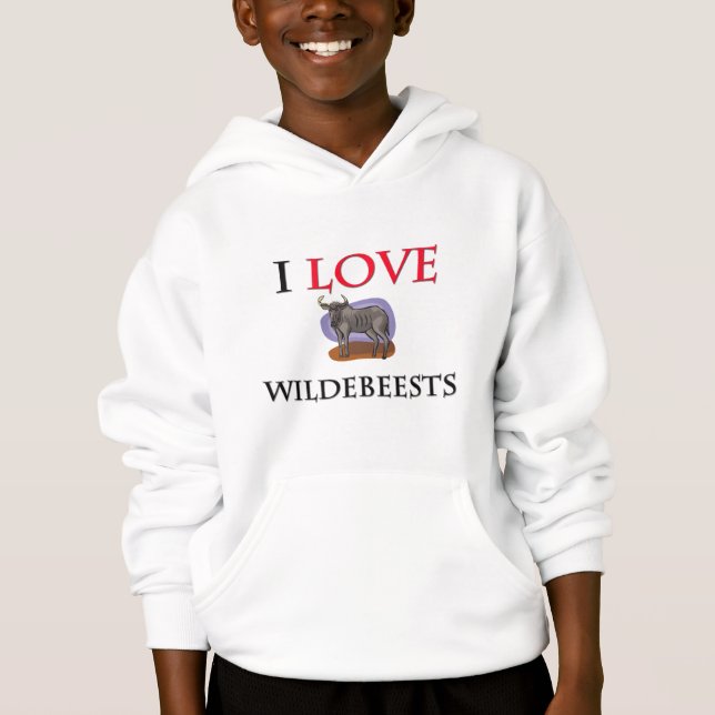 I Kärlek Wildebeests T-shirt (Framsida)