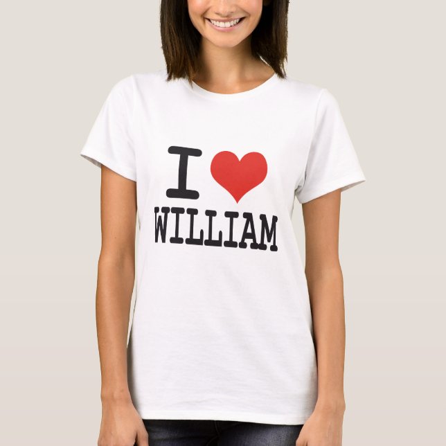 I KÄRLEK WILLIAM T SHIRT (Framsida)