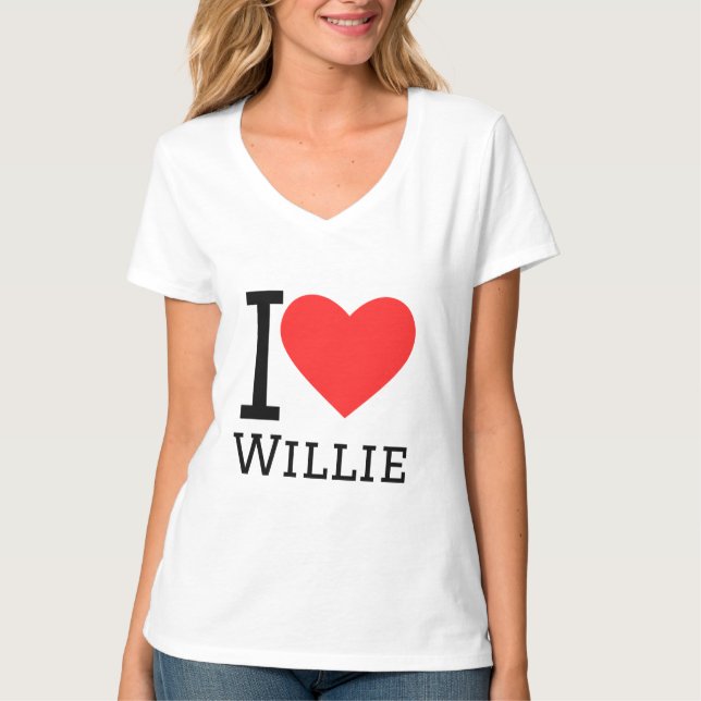 I kärlek willie t shirt (Framsida)