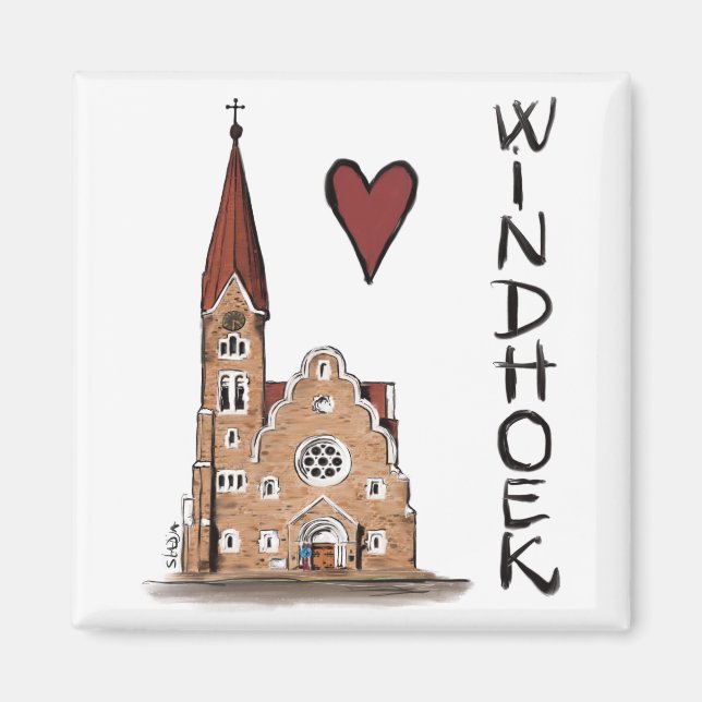 I kärlek Windhoek Magnet (Framsidan)