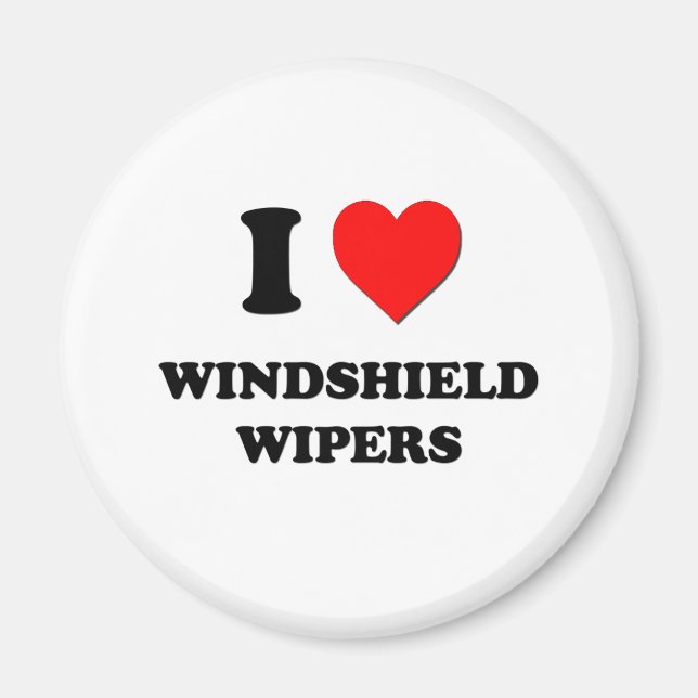 I kärlek Windskyddar Wipers Magnet (Framsidan)