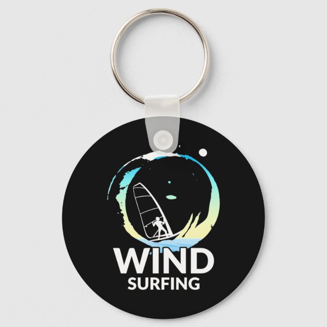 I Kärlek Windsurfing Nyckelring (Framsida)