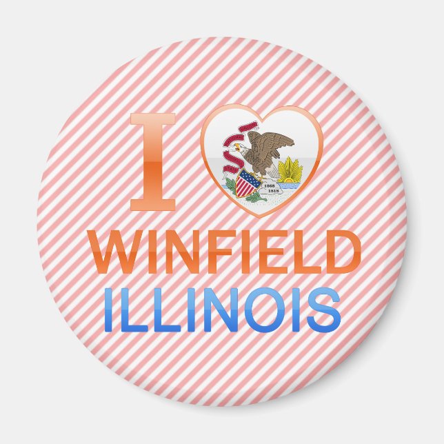 I Kärlek Winfield, IL Magnet (Framsidan)