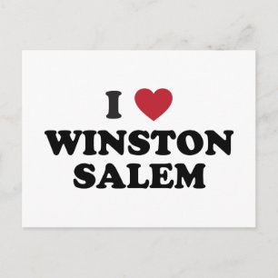 I Kärlek Winston Salem North Carolina Vykort