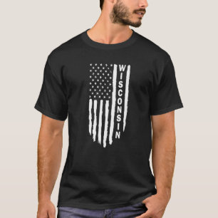 I Kärlek Wisconsin Patriotic Wisconsin är hem T Shirt
