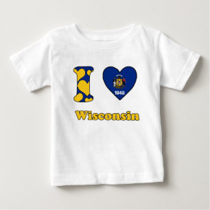 I kärlek Wisconsin Tröja