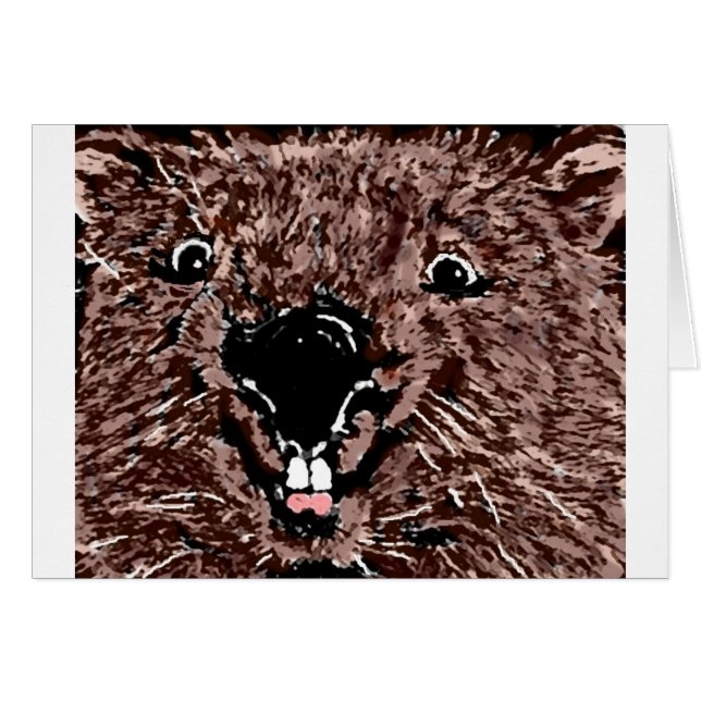 I KÄRLEK WOMBATS HÄLSNINGSKORT (Framsidan Horizontal)