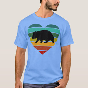 I Kärlek Wombats Heart Wilderness Outback Tasmania T Shirt