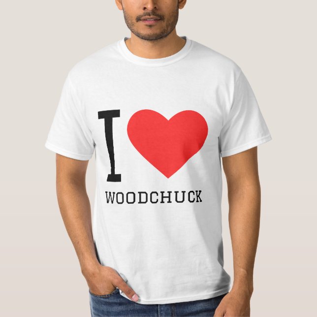 I kärlek woodchuck t shirt (Framsida)