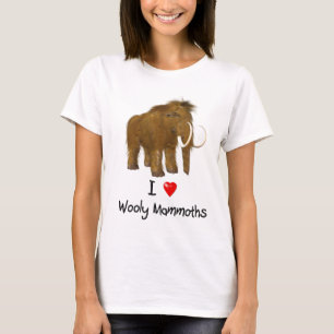 "I Kärlek Wooly Mammoths" Wooly Mammoth T-shirt
