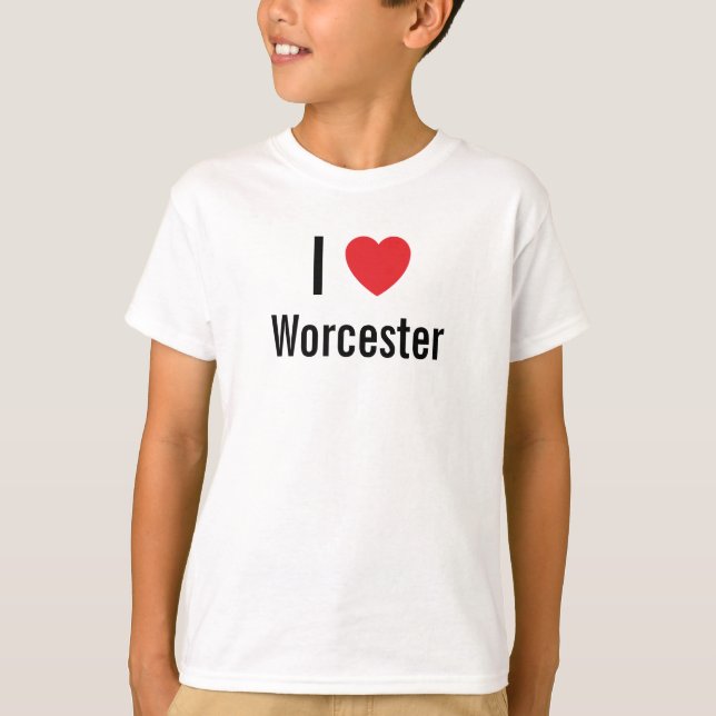 I kärlek Worcester Tee Shirt (Framsida)