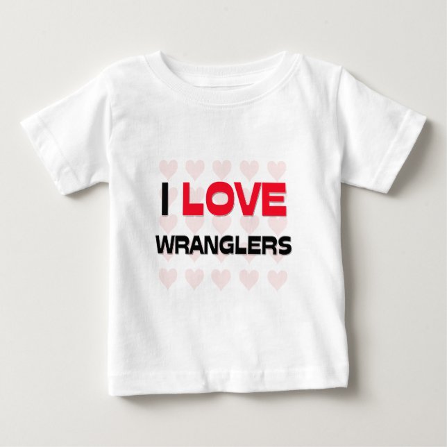 I KÄRLEK WRANGLERS TEE (Framsida)