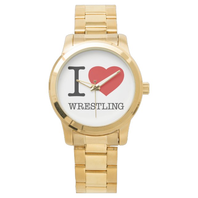 I KÄRLEK WRESTLING ARMBANDSUR (Framsida)