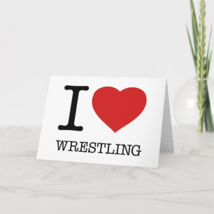 I KÄRLEK WRESTLING KORT