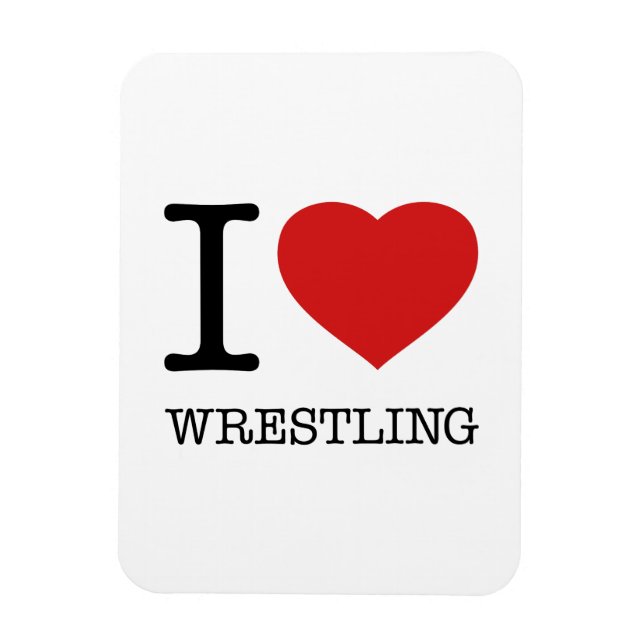 I KÄRLEK WRESTLING MAGNET (Vertikal)