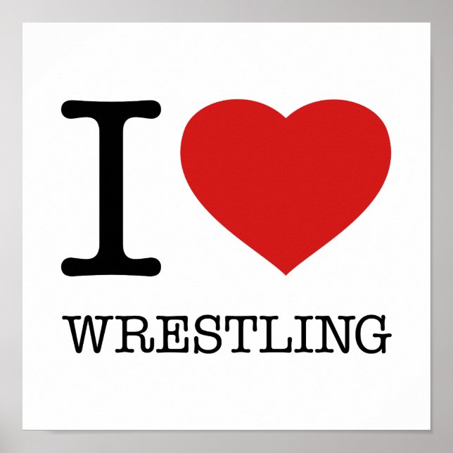 I KÄRLEK WRESTLING POSTER (Framsidan)