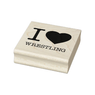 I KÄRLEK WRESTLING STÄMPEL