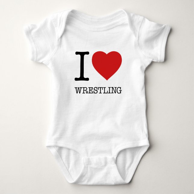 I KÄRLEK WRESTLING T SHIRT (Framsida)