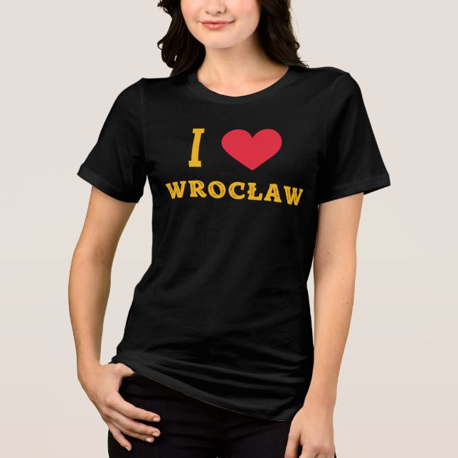 i kärlek Wrocław T Shirt (Framsida)