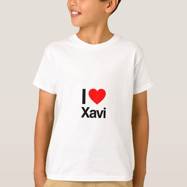 i kärlek xavi t shirt (Framsida)