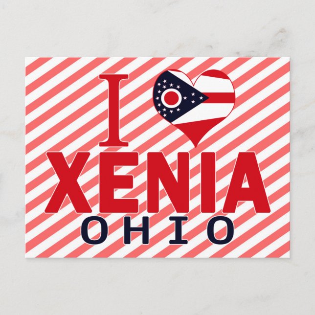 I kärlek Xenia, Ohio Vykort (Framsida)