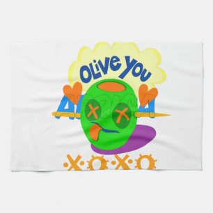 I Kärlek XOXO-Afrikan, vackert citattecken för fan Kökshandduk