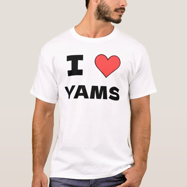 I Kärlek Yams T-Shirt (Framsida)