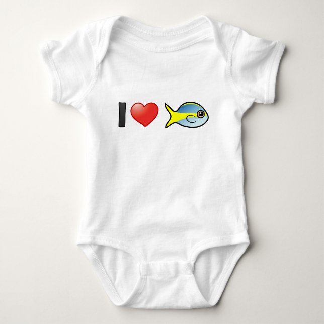 I Kärlek Yellowtail Snapper Tee Shirt (Framsida)