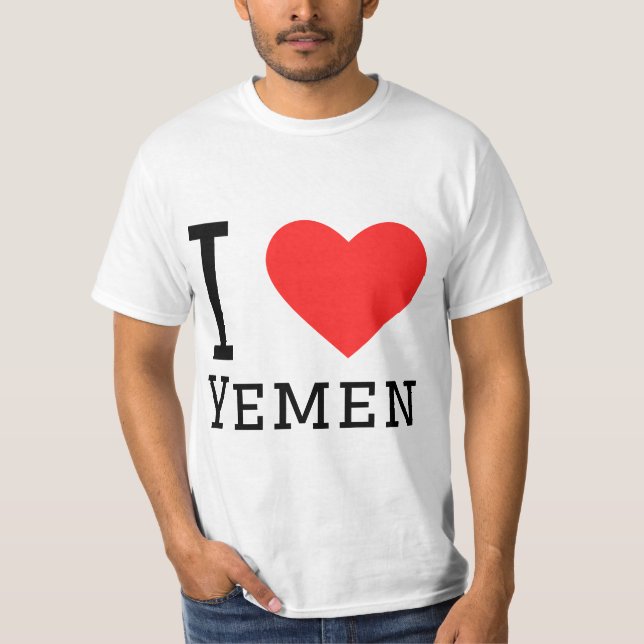 I kärlek Yemen T Shirt (Framsida)