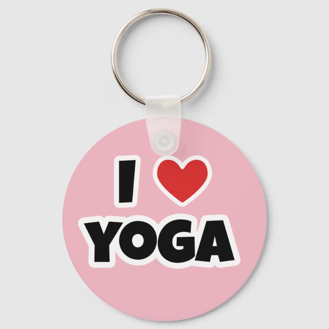 I kärlek Yoga Nyckelring (Framsida)