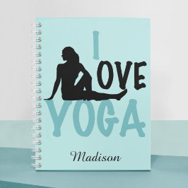 I Kärlek Yoga Personlig Anteckningsbok Med Spiral