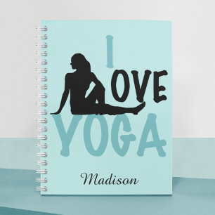I Kärlek Yoga Personlig Anteckningsbok Med Spiral