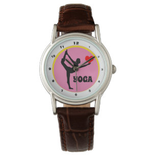 I kärlek Yoga & Red Heart mode / Yogini guddess W Armbandsur
