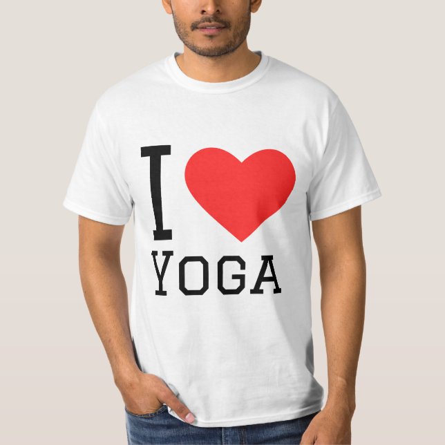 I kärlek yoga t shirt (Framsida)